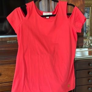 Sea Coral Michael Kors Medium Trendy Shirt Brand New Never worn. Split sleeve